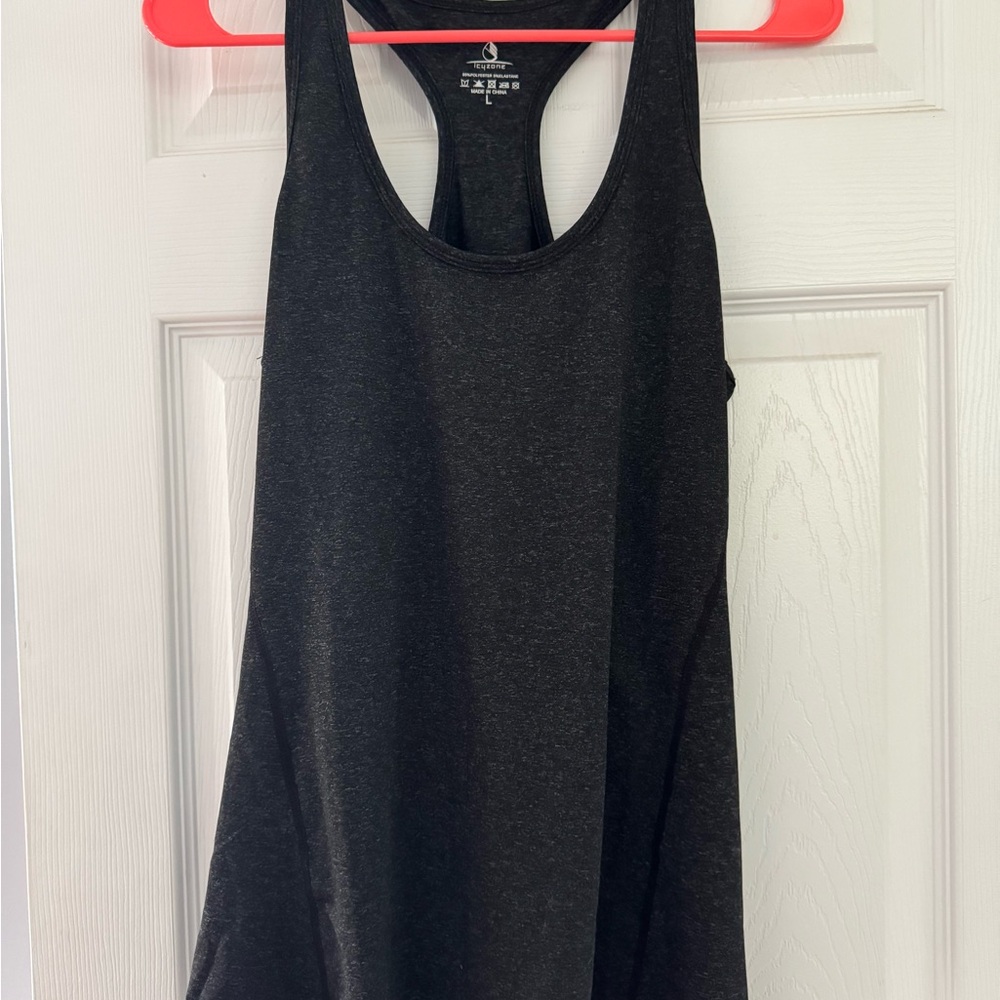 Elegant Charcoal Racerback Tank Top